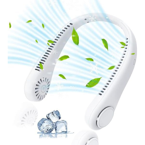 Norvo | Bærbar Håndfri Nakkevifte med 360° Luftstrøm og Lang Batterilevetid