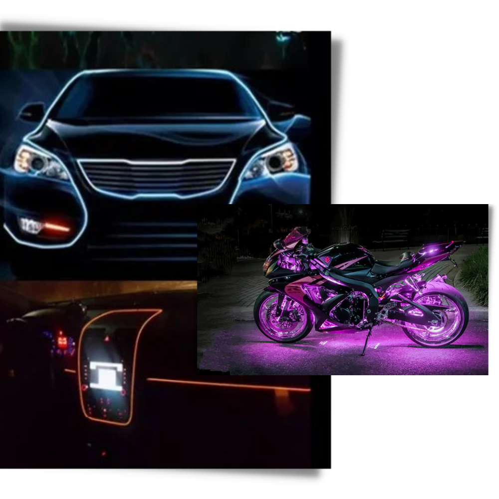 Fargerik neon LED-ledning