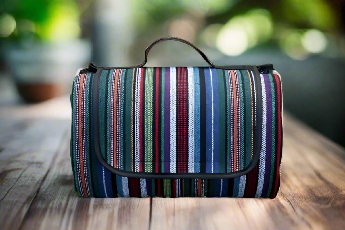 Norvo | Utendørs teppe | Vanntett piknikteppe med etnisk design for camping og turer