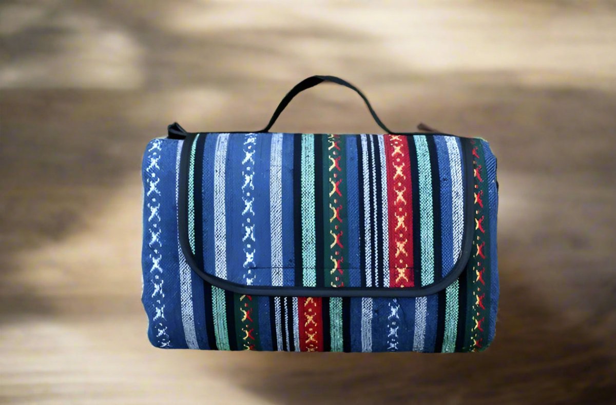 Norvo | Utendørs teppe | Vanntett piknikteppe med etnisk design for camping og turer