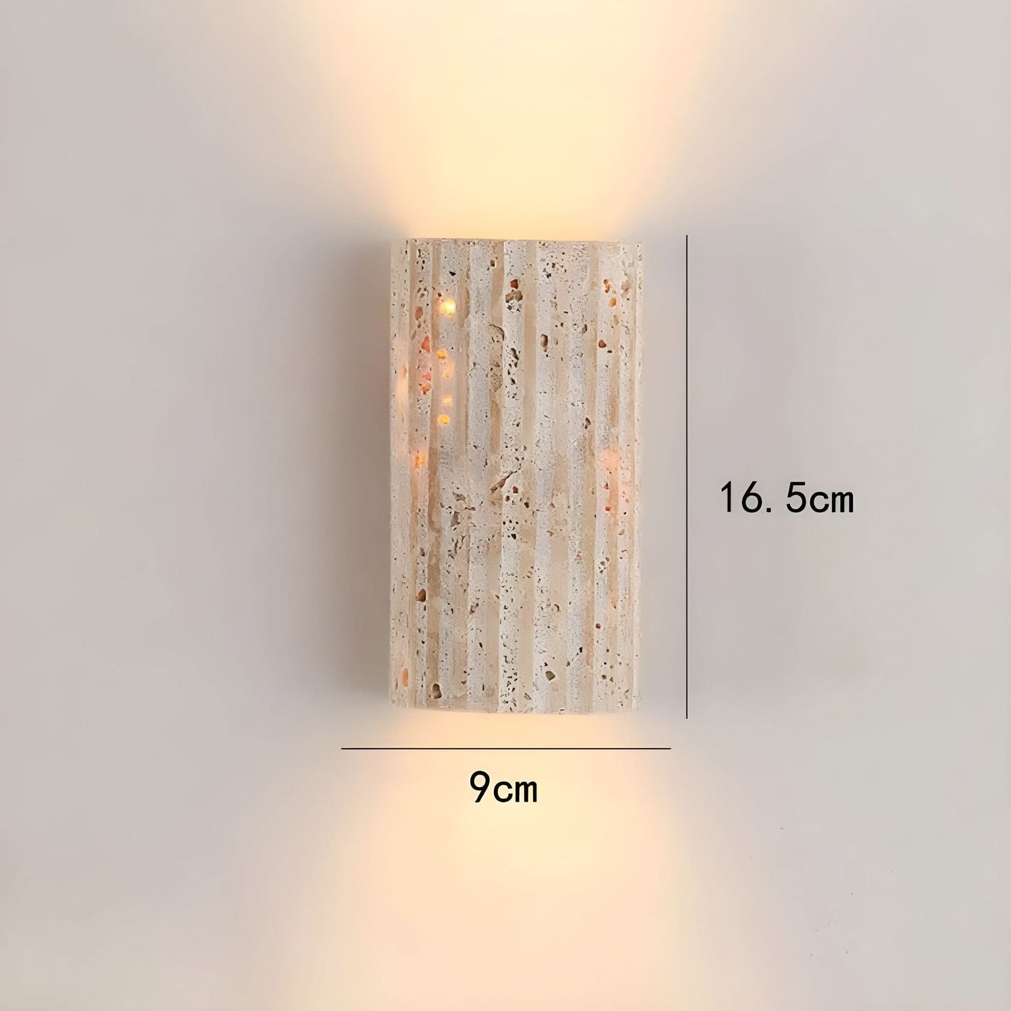 Norvo | Naturlig Stein LED Vegglampe Lys