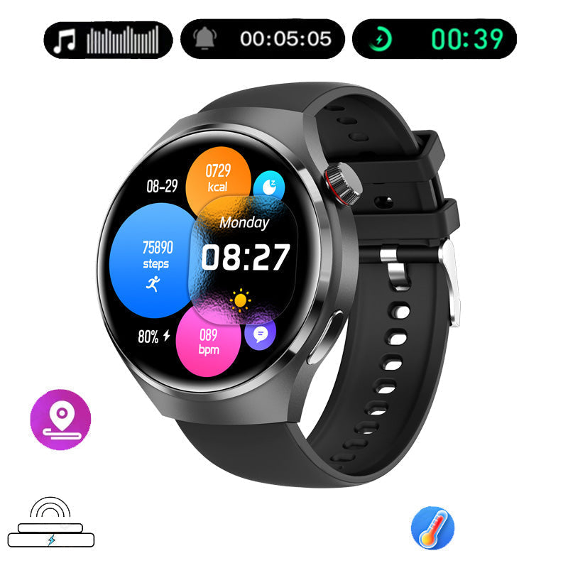 Norvo |  Gt4 Pro Smartwatch For Menn: Ip68 Nfc Gps Tracker, Amoled 360*360 Hd-Skjerm, Hjertefrekvens, Bluetooth-Samtale Begrenset Utgave