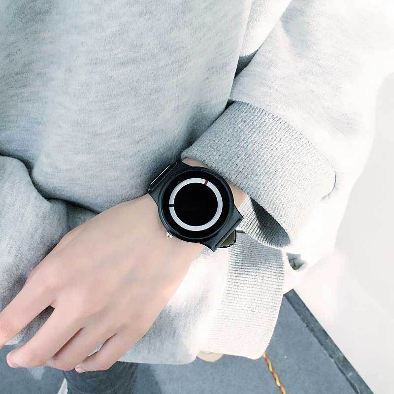 Norvo | IcoolGadgets Ny ankomst Trend ingen pekeren Konsept klokke Enkel kreativ merke Kvinne Menn klokker Relogio Feminino