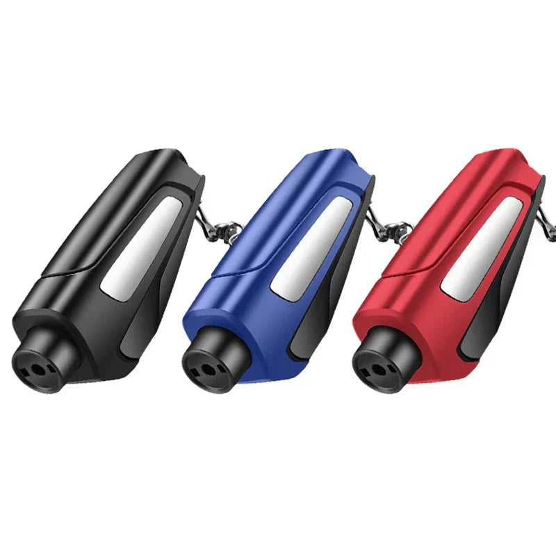 Norvo | Bil nødhammer med sikkerhetsbeltekniv – Kompakt sikkerhetshammer for redning og flukt