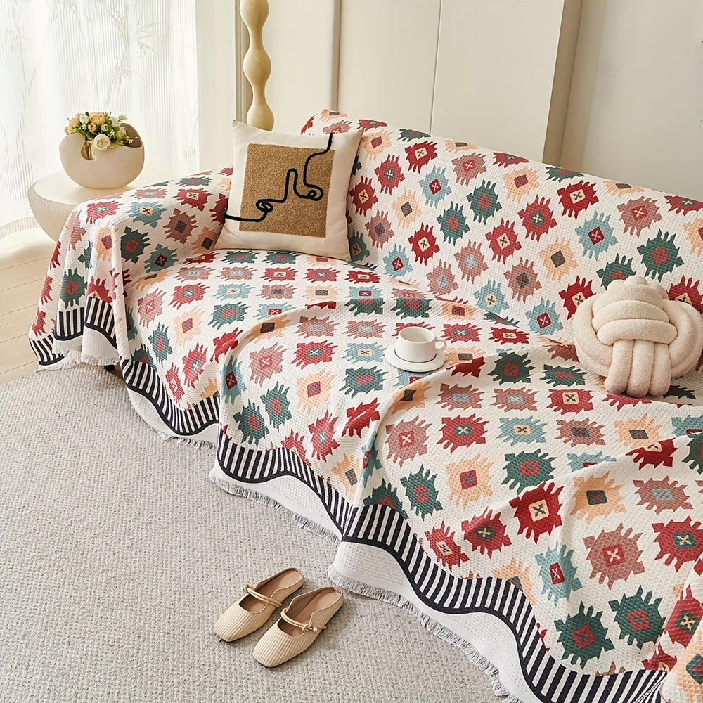 Norvo | Nomad Charm Geometrisk Sofa Teppet Dekke