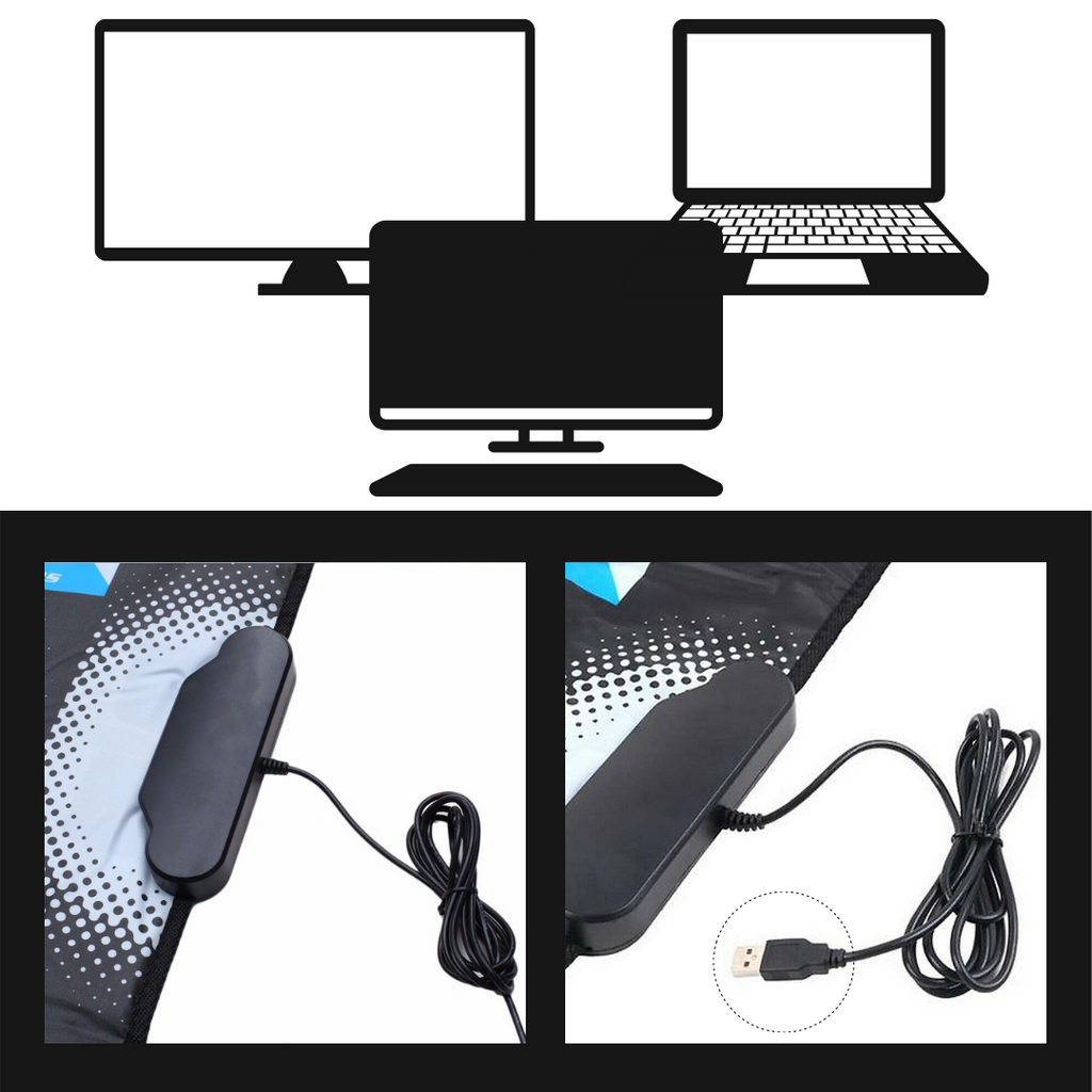 Sklisikker USB dansematte