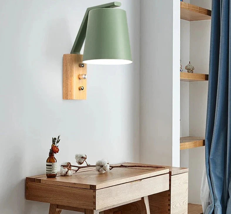 Norvo | Moderne LED vegglampe i tre – Elegant vegglampe for stue og soverom