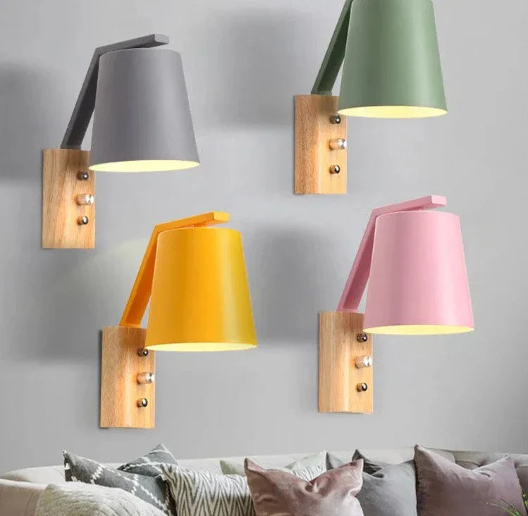 Norvo | Moderne LED vegglampe i tre – Elegant vegglampe for stue og soverom