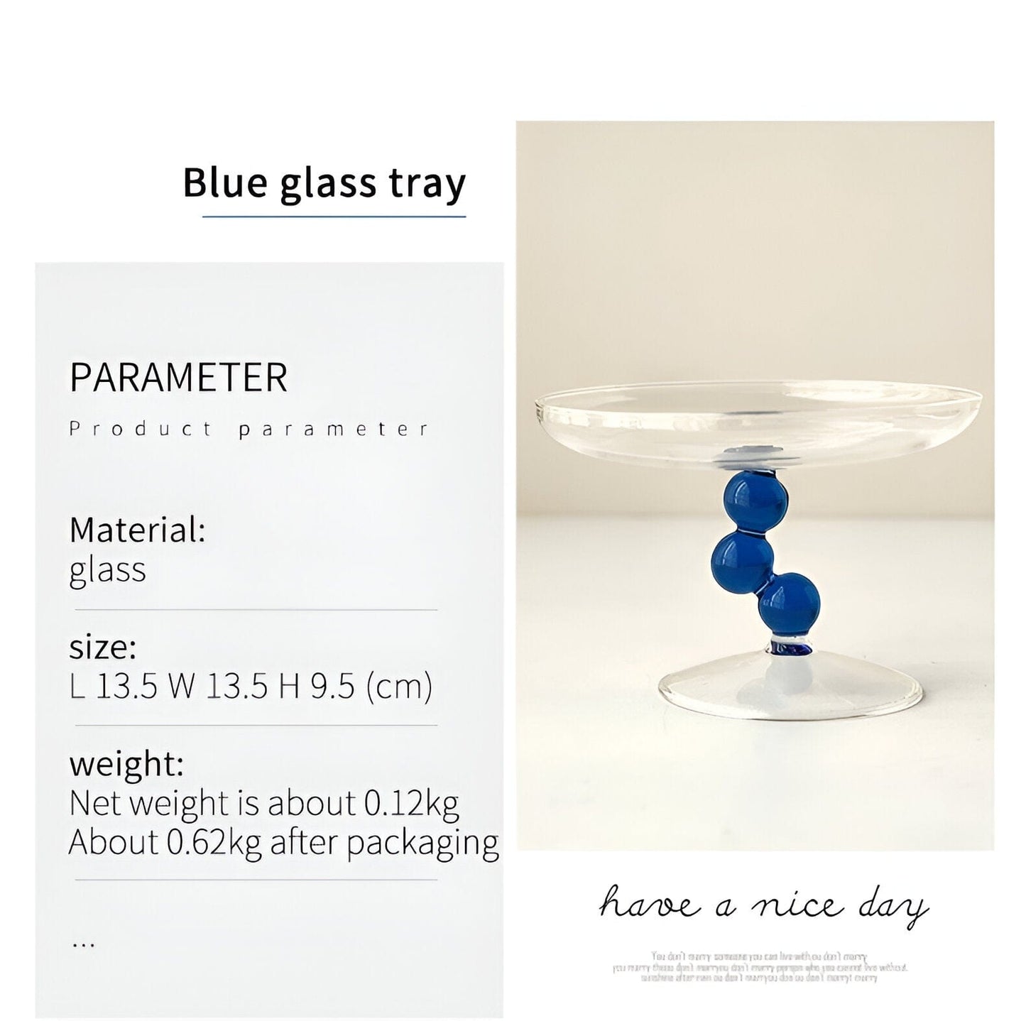 Norvo Home Decor Glassplate