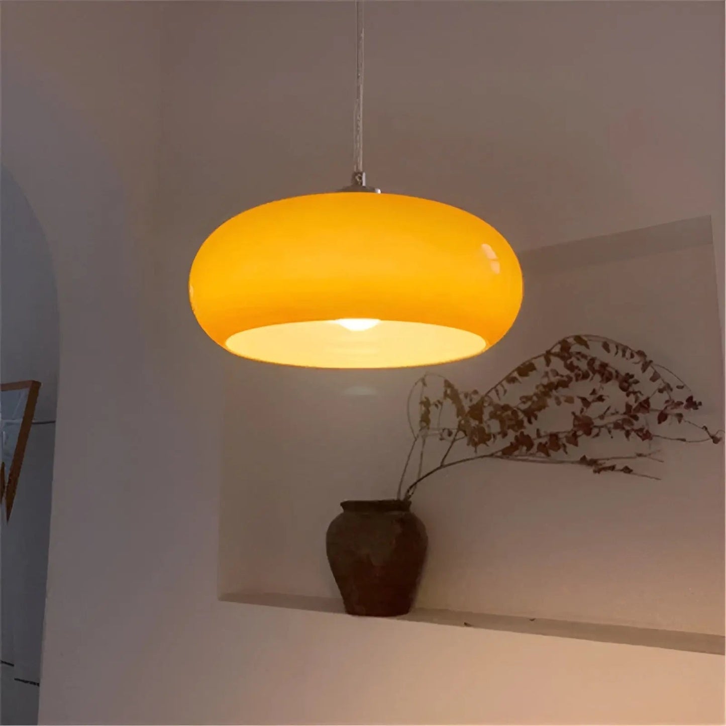 GlassGlow Lamp - Retro Scandinavian Glass LED Wall Lamp