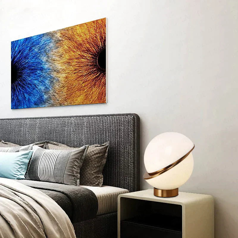 Norvo | Skandinavisk Snøglobus Lampe – Elegant Hvit Kule