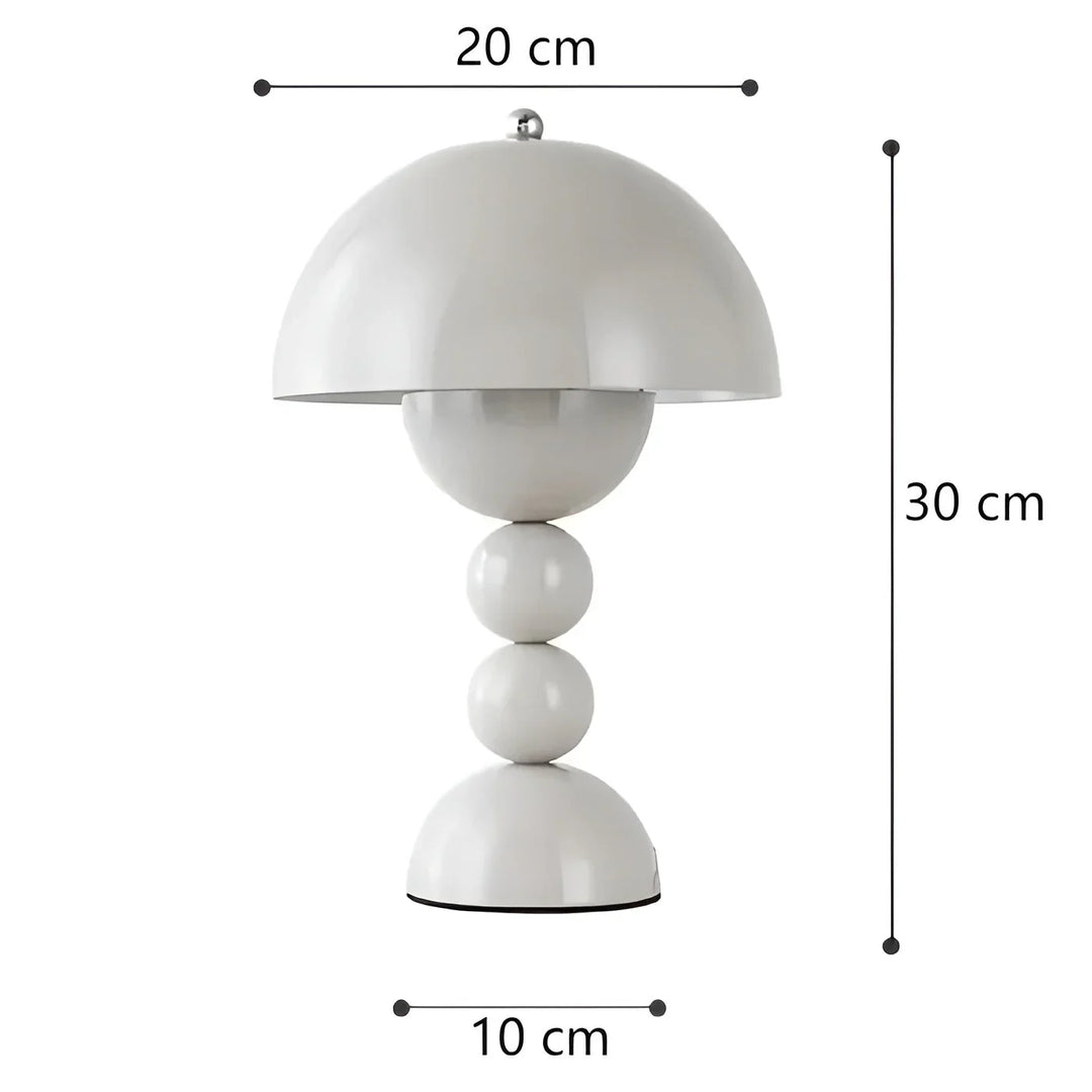 Norvo | Moderne Bordlampe i Skandinavisk Design med Gull Detaljer