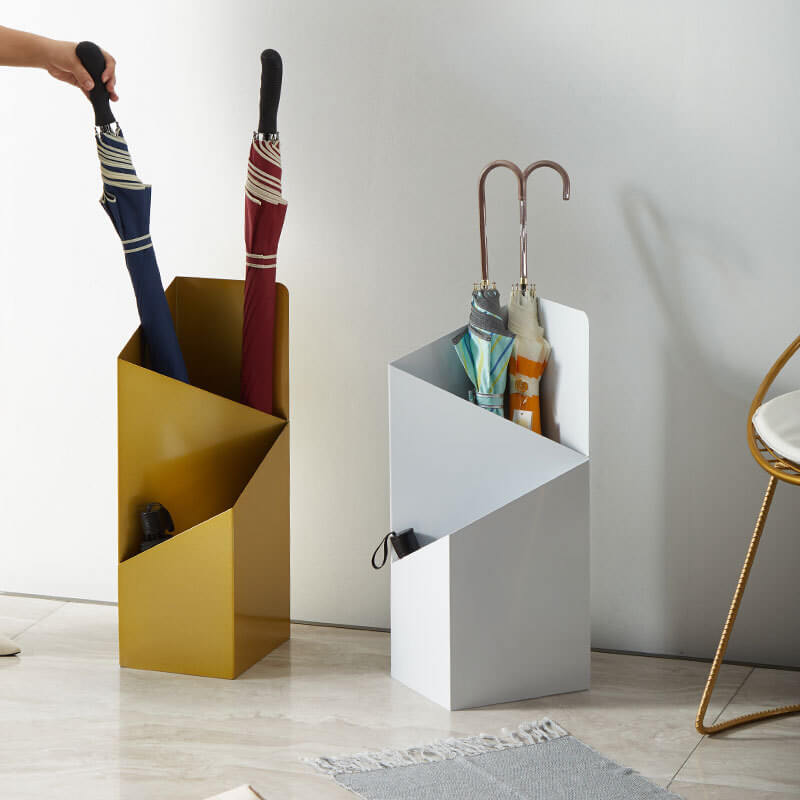 Norvo | DripFrame Paraplystativ med Dryppbrett – Skandinavisk Minimalistisk Metall Paraplyholder