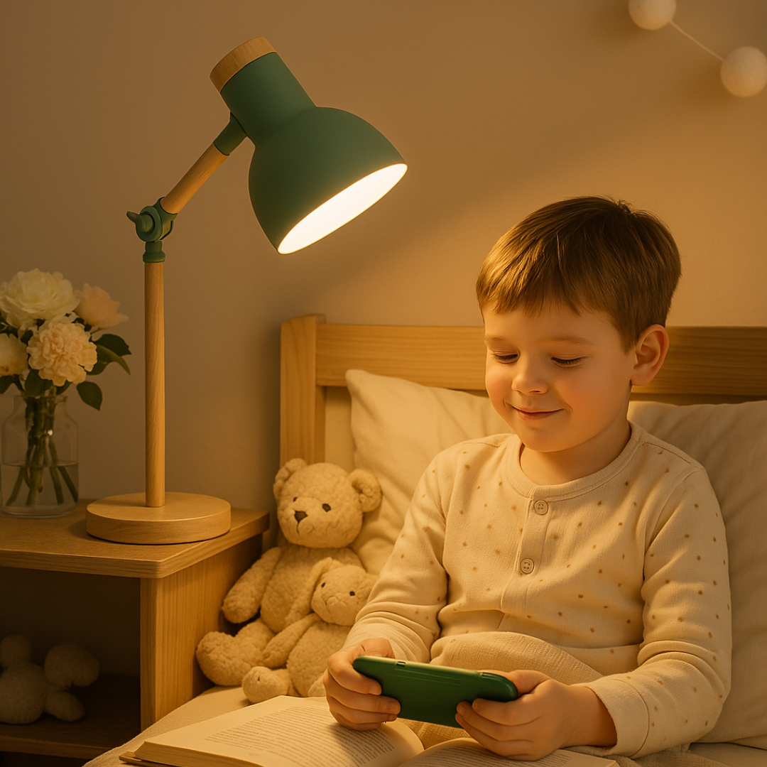 Norvo | Bordlampe med trefinish i nordisk stil