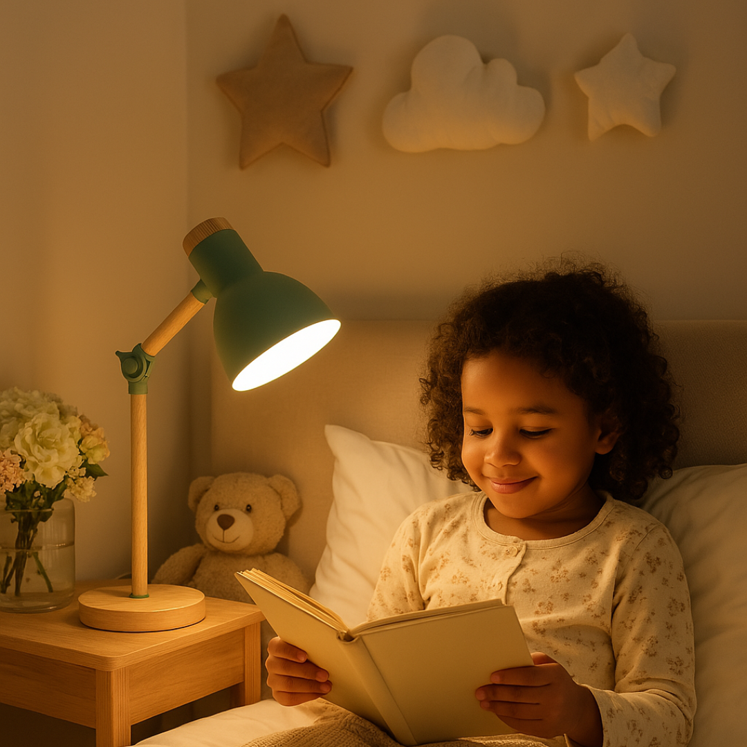 Norvo | Bordlampe med trefinish i nordisk stil