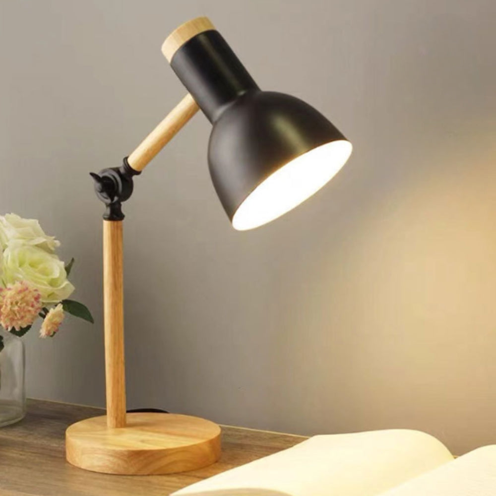 Norvo | Nordic Iron Wood LED Bord Lampe