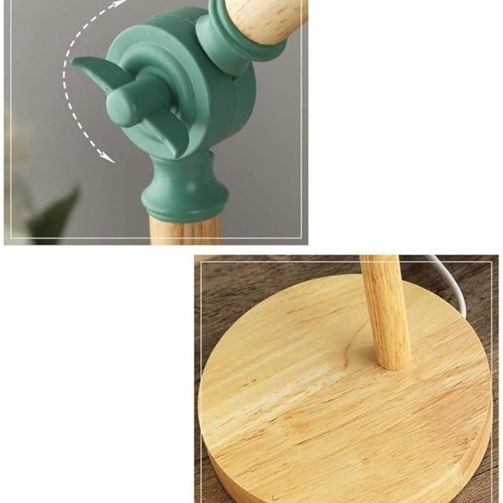 Norvo | Nordic Iron Wood LED Bord Lampe