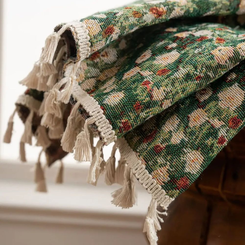 Norvo | Noveau Ditsy Floral Frynse Gardin