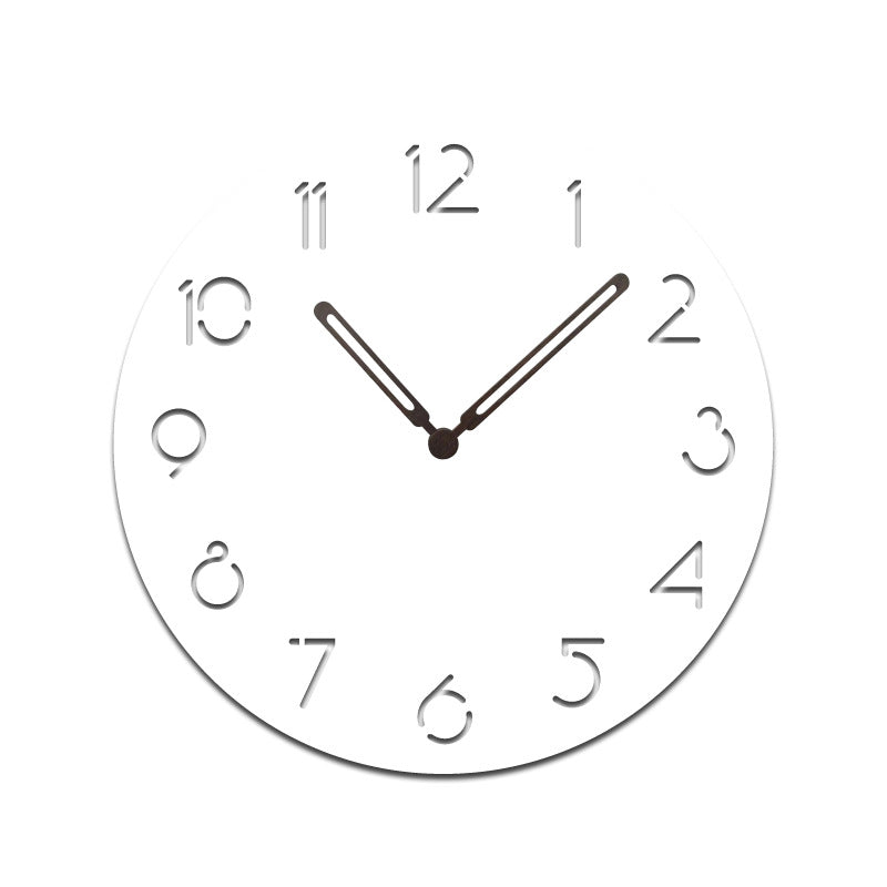 Norvo | Atmosfærisk LED Lys Stille Veggdekor Klokke