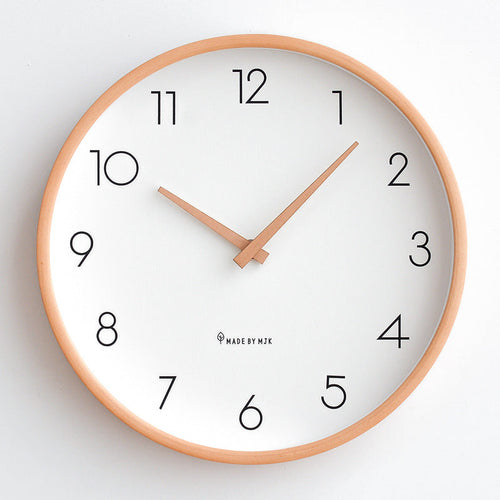 Norvo | Nordisk Minimalistisk Tre Stille Veggklokke