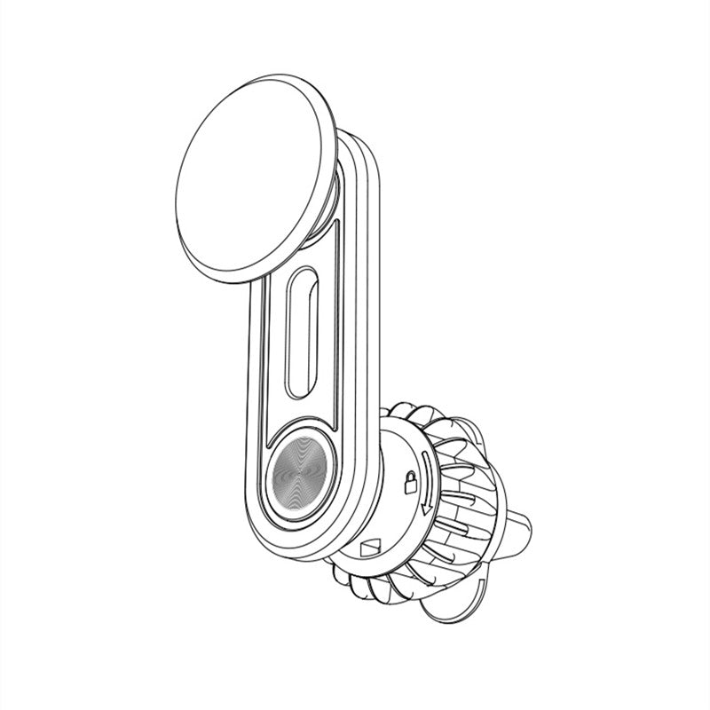Norvo | Magnetisk Aluminiumlegering Rotérbar Bil Telefonholder