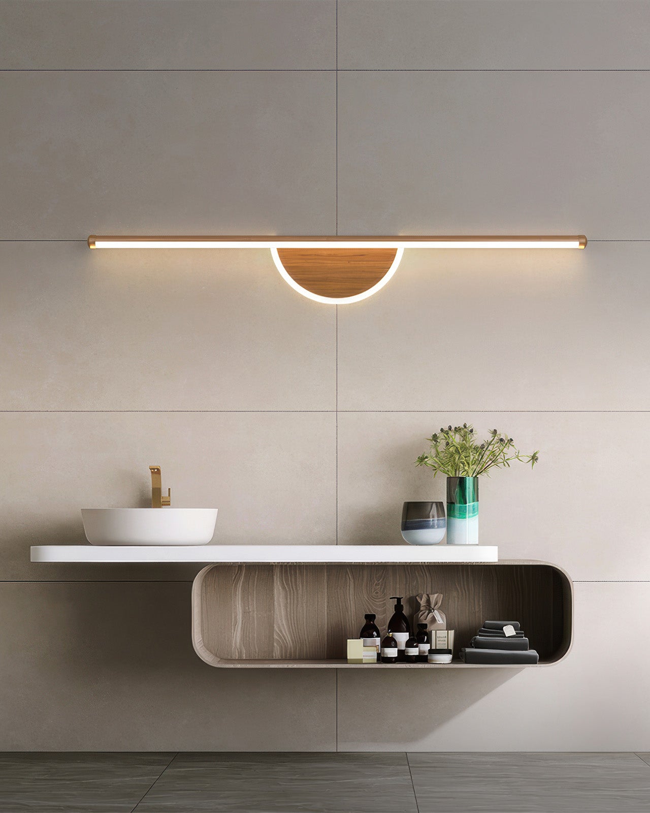 Norvo | Moderne Vegglampe laget av Trebue