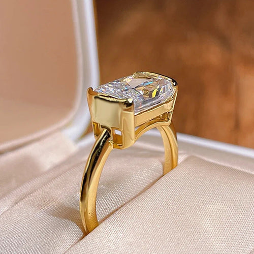 Norvo | S925 Øst-Vest Smaragdskåret Ring