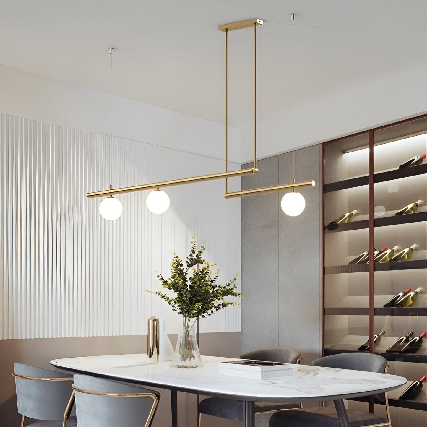 Norvo |Nordisk Glass Linear Luksus Pendellampe