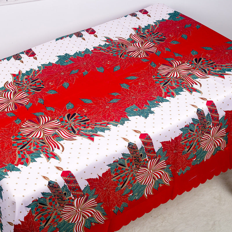 Norvo | Juledekorasjoner Jule Polyester Trykt Dekkebord Jule Dekkebord