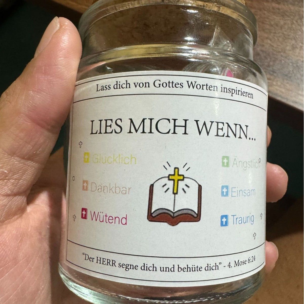 Norvo | Håndlaget 90 Dagers Bibelvers Glass