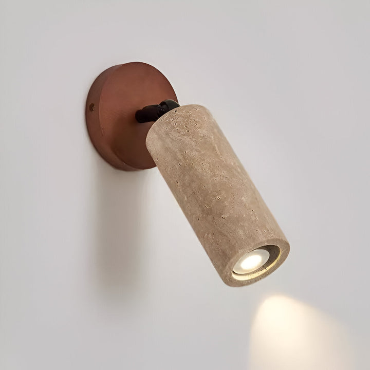 Norvo | Justerbar Travertin Tre LED Vegglampe og Taklampe