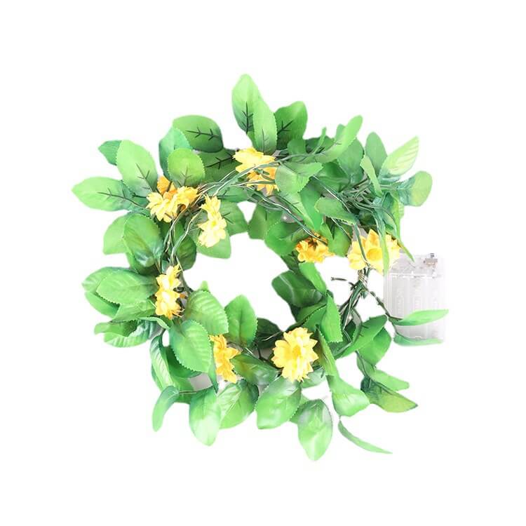 Norvo | Solsikke Lyskilder Patio Hage Takkefest Dekorative Batteri Lyskilder