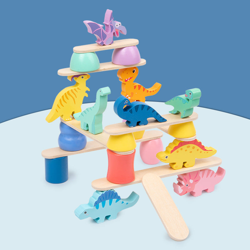Norvo | Montessori Dinosaur Stacking Game