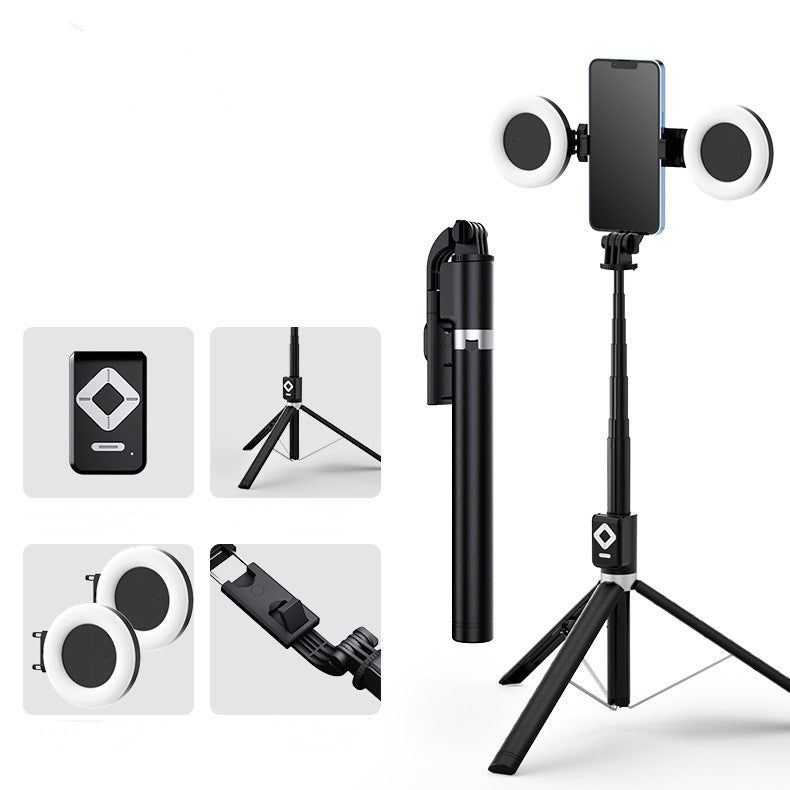 Norvo | Selfie-stang med LED-fylllys