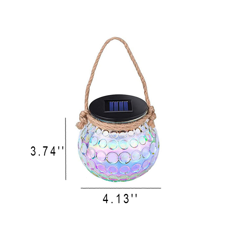 Norvo | Solar Cracked Glass Bottle LED Ute Dekorativ Hengende Lys