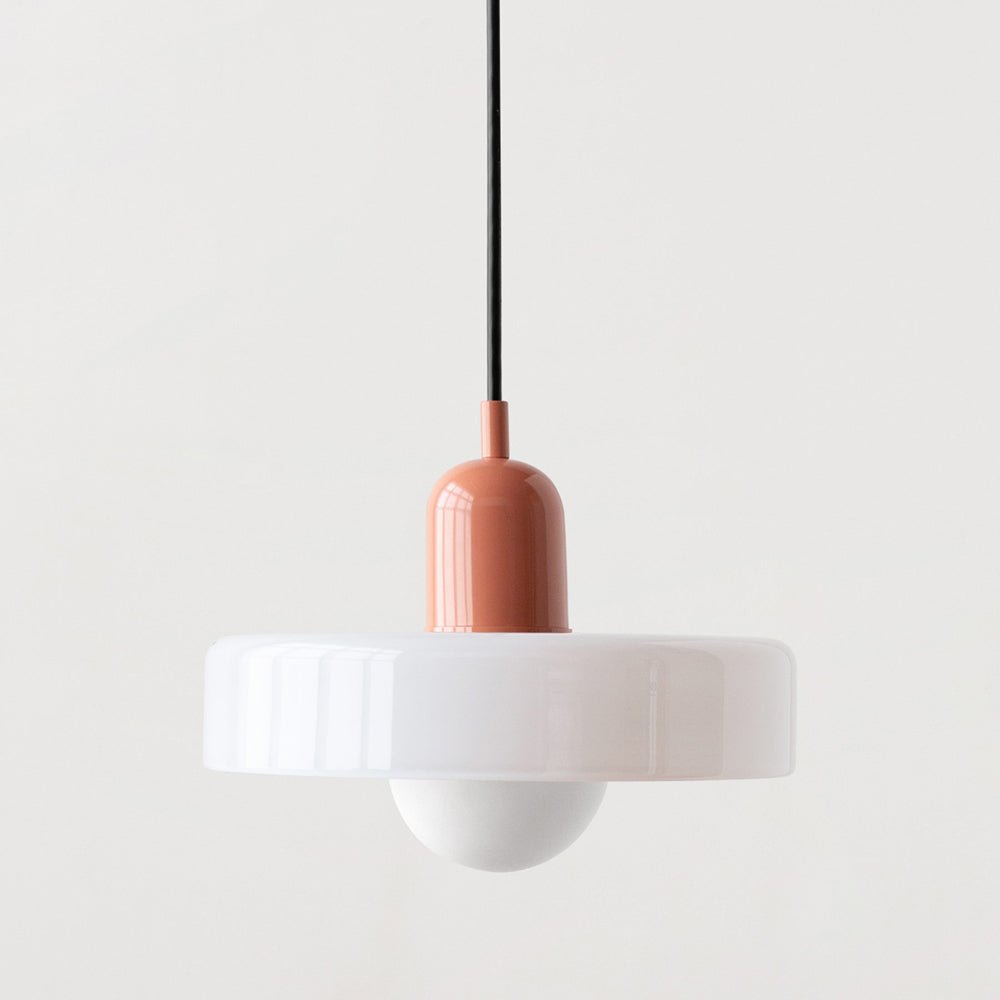 Norvo | Bauhaus Farget Glasspendellampe for Moderne Interiører