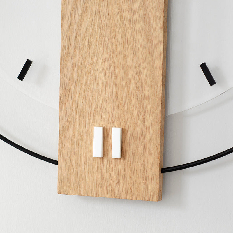 Norvo | Solid Wood Nordic Veggdekorasjon Klokke 40cm