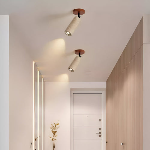 Norvo | Justerbar Travertin Tre LED Vegglampe og Taklampe