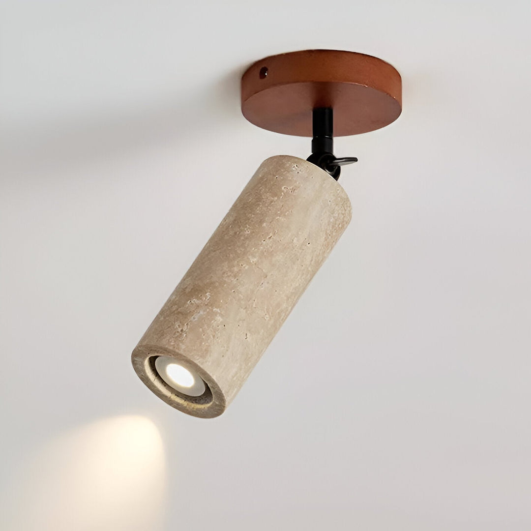Norvo | Justerbar Travertin Tre LED Vegglampe og Taklampe