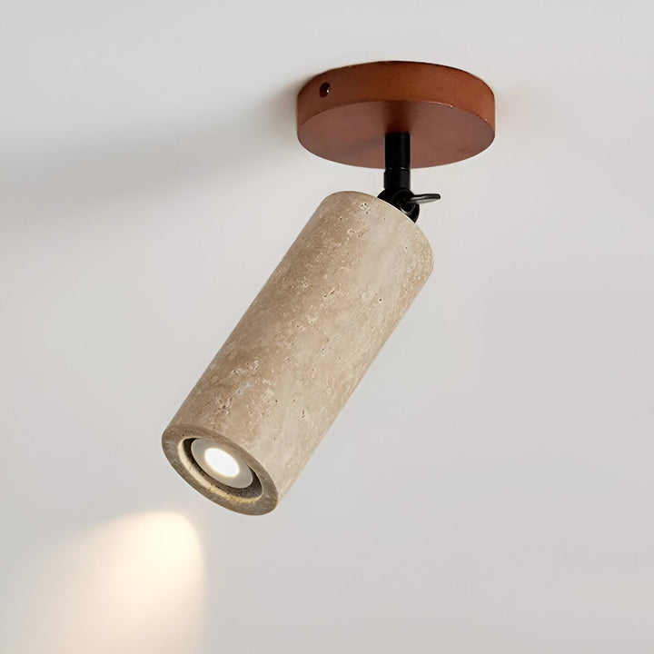 Norvo | Justerbar Travertin Tre LED Vegglampe og Taklampe