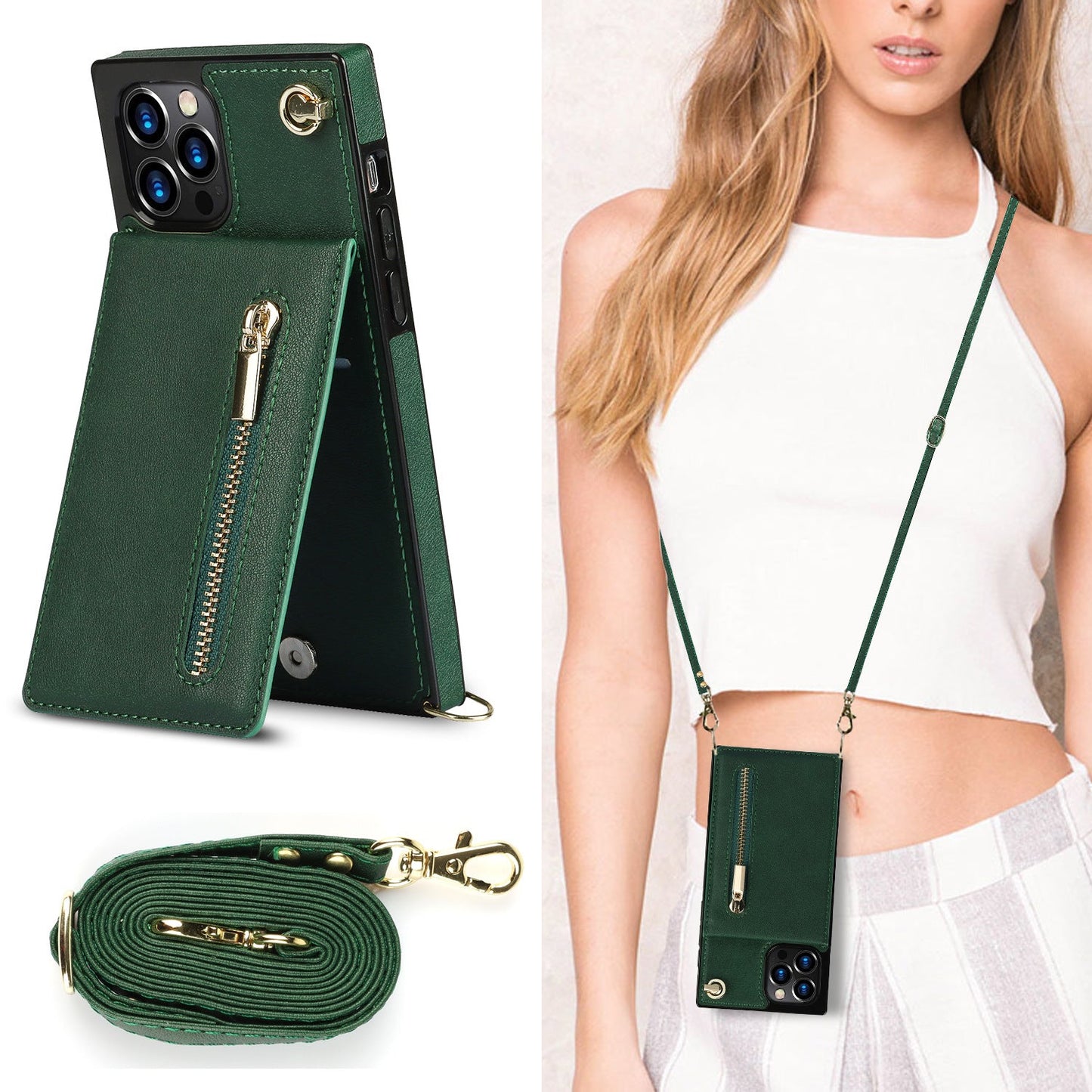 Norvo | 3i1 Telefonveske med kort- og myntlomme crossbody veske
