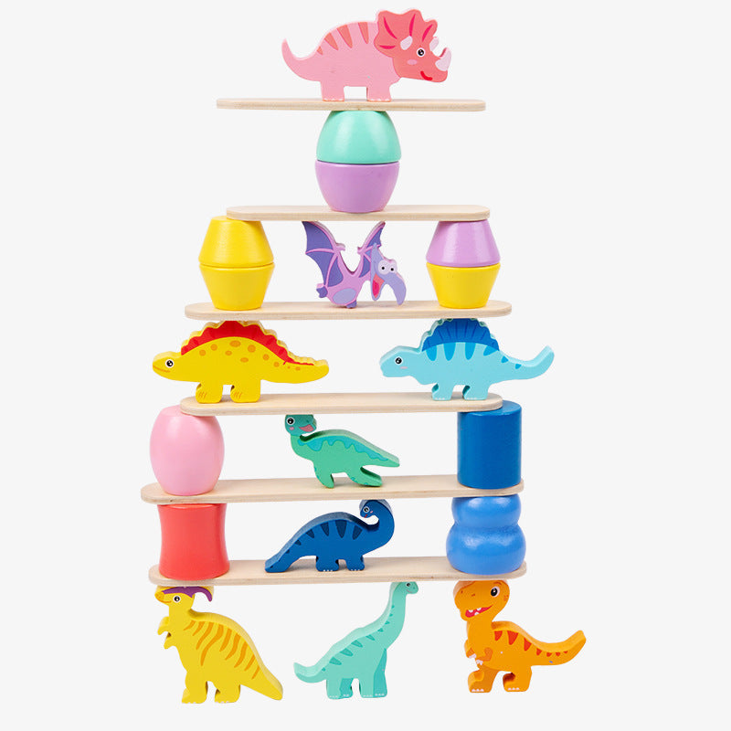 Norvo | Montessori Dinosaur Stacking Game