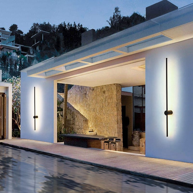 Norvo | LED utendørs vegglampe - Vanntett lyslinjedesign for terrasser, hager og gangveier