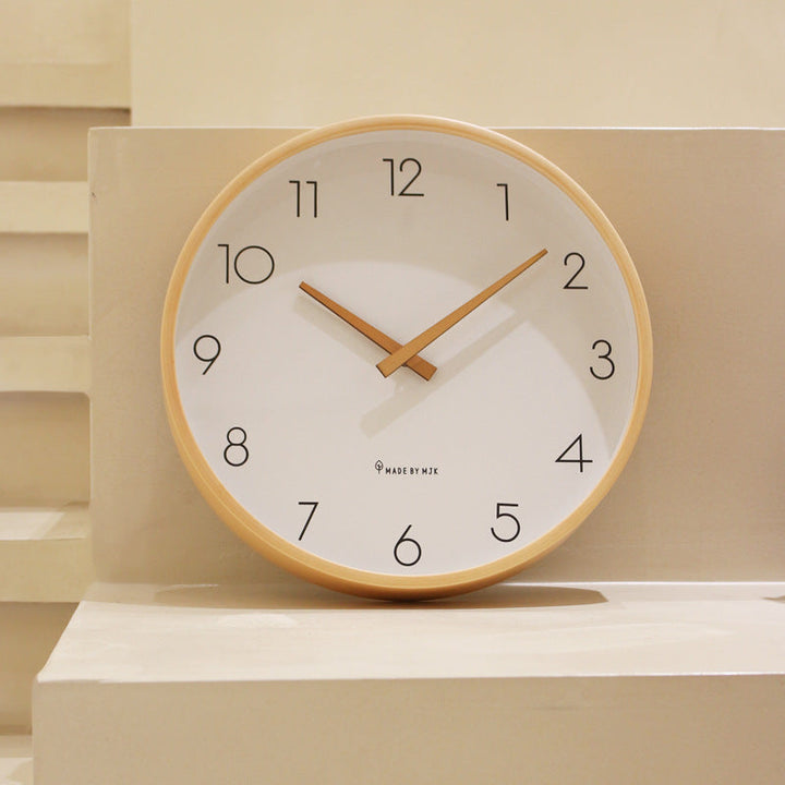 Norvo | Nordisk Minimalistisk Tre Stille Veggklokke