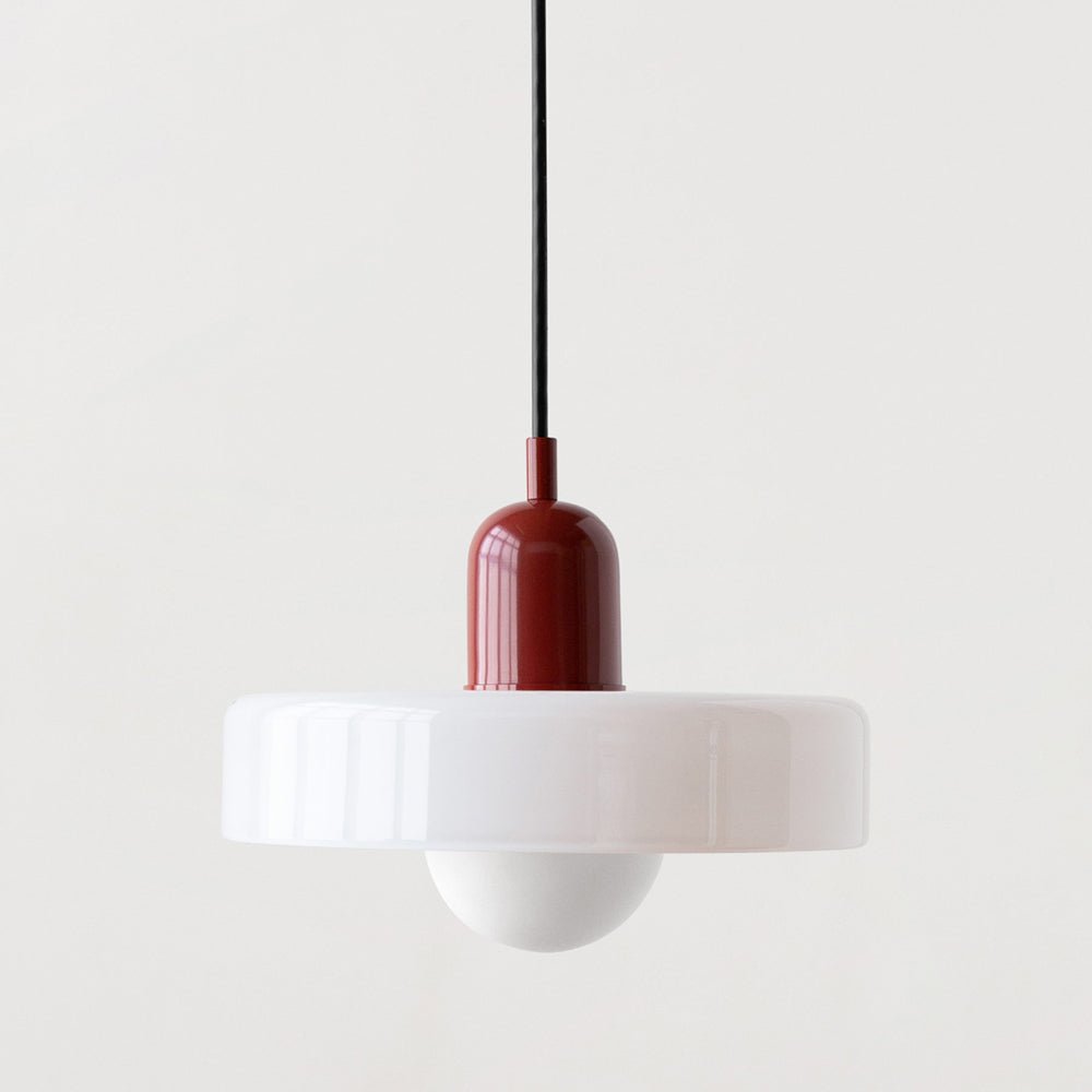 Norvo | Bauhaus Farget Glasspendellampe for Moderne Interiører