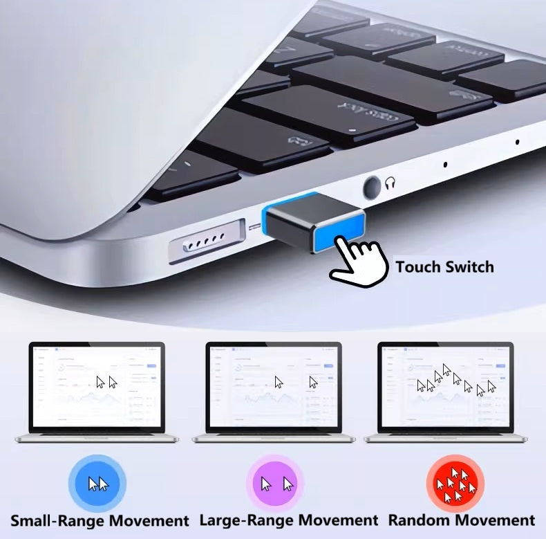 Norvo | USB Virtuell Mus Beveger: Auto-Slide Anti-Søvn Skjerm Redder