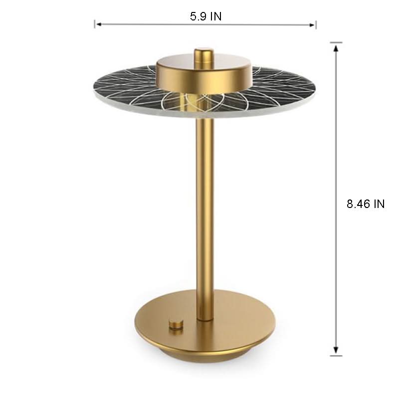 Norvo | Trådløs oppladbar LED krystallskive bordlampe