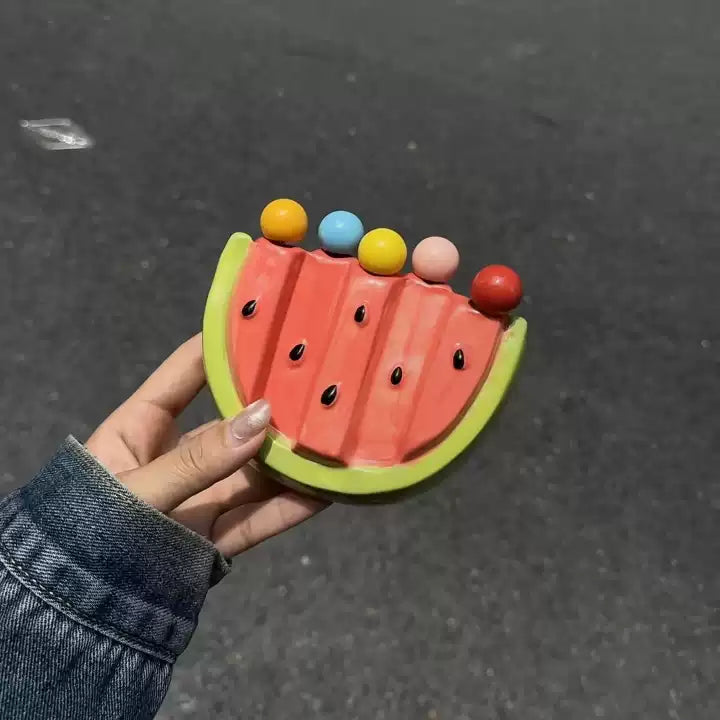 Norvo | Vannmelon Frukt Bite Sticks Gaffel Sett