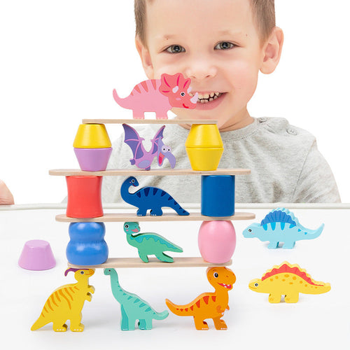 Norvo | Montessori Dinosaur Stacking Game