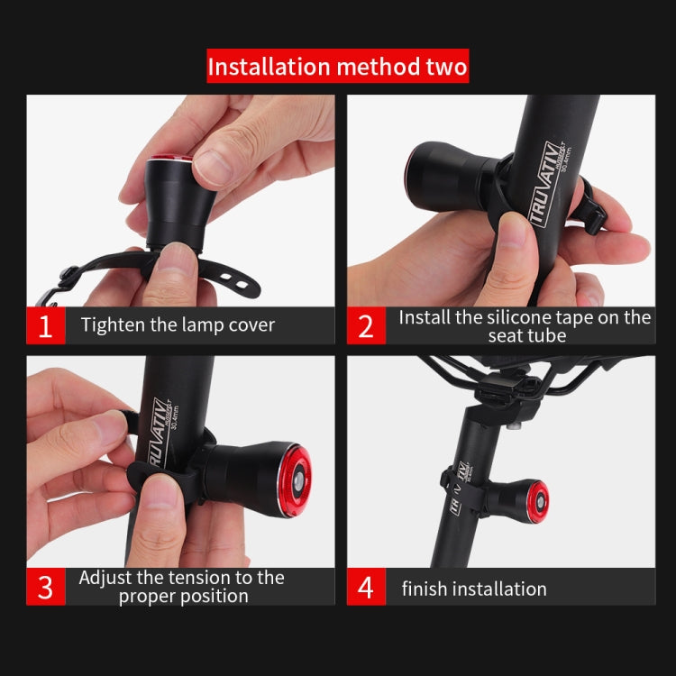 Norvo | Antusi Q5 Sykkel Baklys Automatisk Brems Induksjonslys